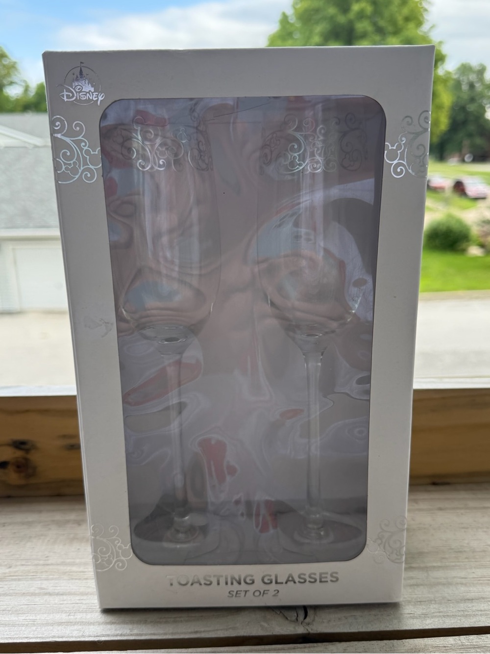 Disney Clear Toasting Glasses Set